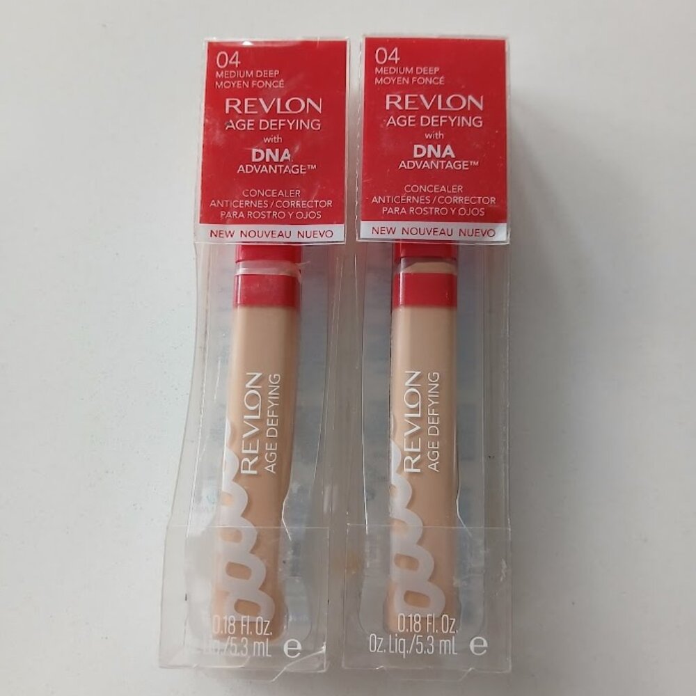 Revlon Age Defying DNA Advantage Concealer (2) - color #4 Medium Deep- New